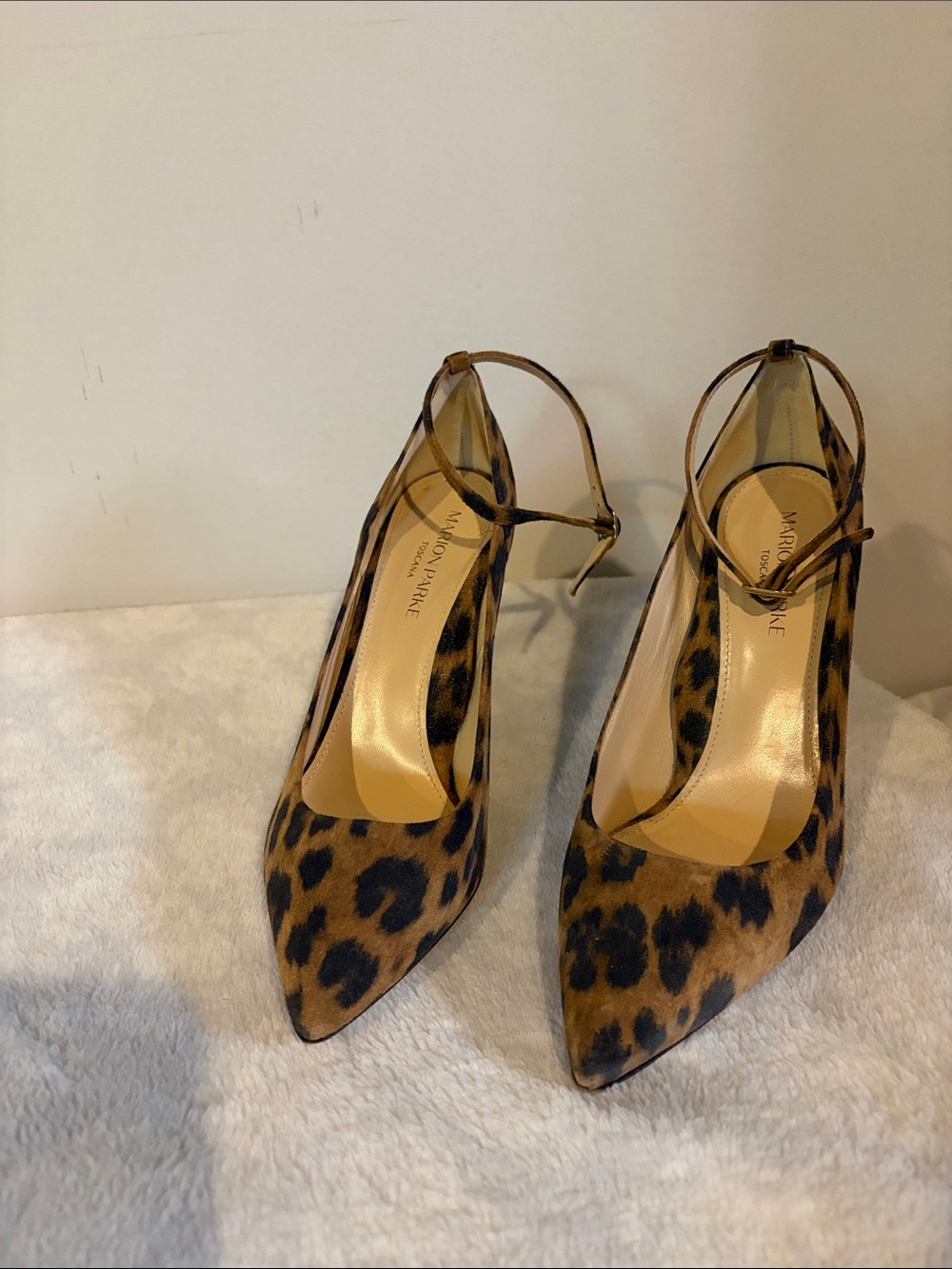 Marion Parke cheetah print heels